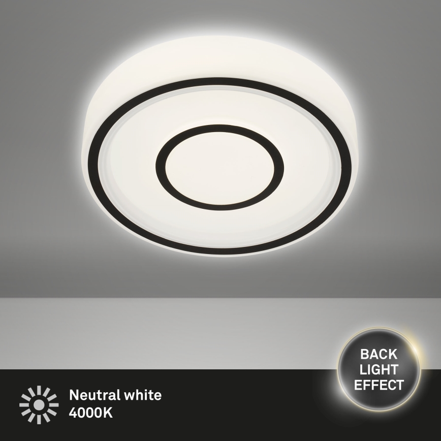 Briloner - LED Plafonjera SIRKEL LED/12W/230V crno