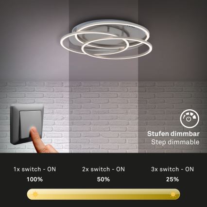 Briloner - LED Prigušiva plafonjera FRAMES LED/60W/230V mat krom
