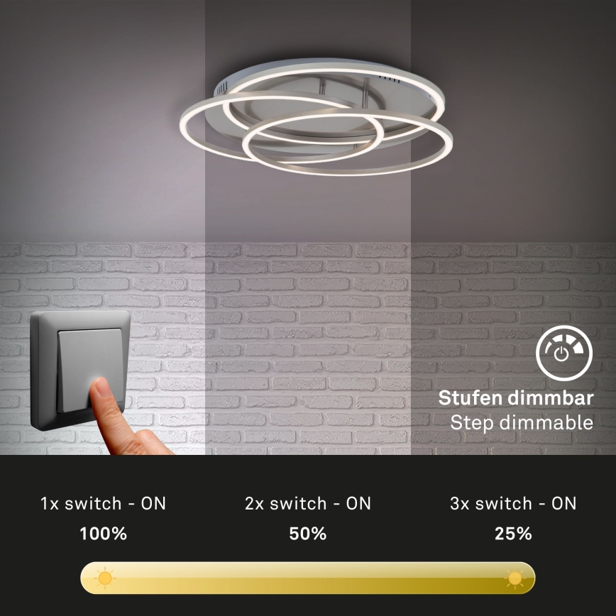Briloner - LED Prigušiva plafonjera FRAMES LED/60W/230V mat krom