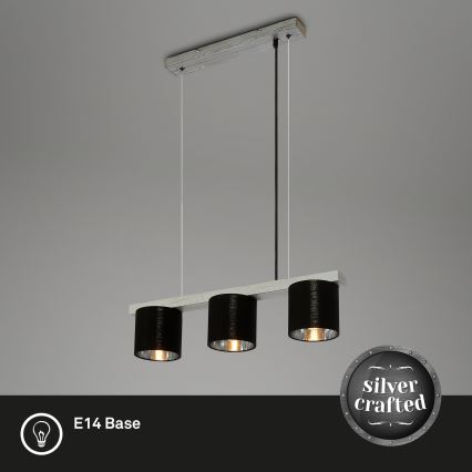 Briloner - Luster na sajli LURI 3xE14/25W/230V fikus elastika