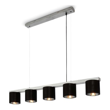 Briloner - Luster na sajli LURI 5xE14/25W/230V fikus elastika