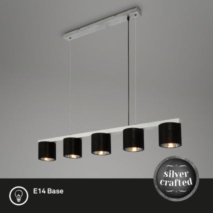 Briloner - Luster na sajli LURI 5xE14/25W/230V fikus elastika