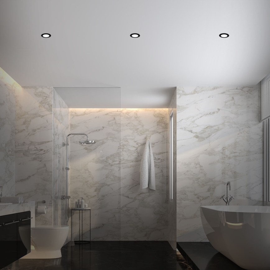 Briloner - Set 3x LED Prigušiva ugradbena lampa za kupatilo LED/4,8W/230V 3000-6500K IP44 + Daljinski upravljač