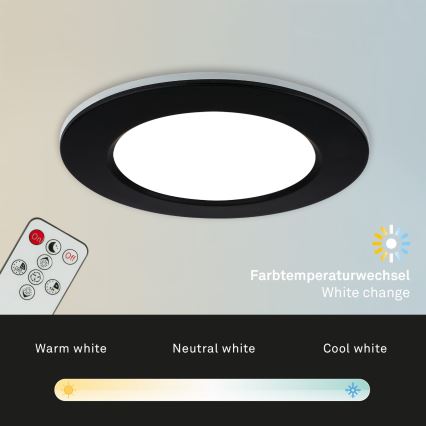 Briloner - Set 3x LED Prigušiva ugradbena lampa za kupatilo LED/4,8W/230V 3000-6500K IP44 + Daljinski upravljač