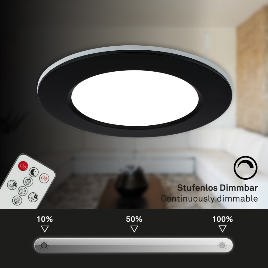 Briloner - Set 3x LED Prigušiva ugradbena lampa za kupatilo LED/4,8W/230V 3000-6500K IP44 + Daljinski upravljač