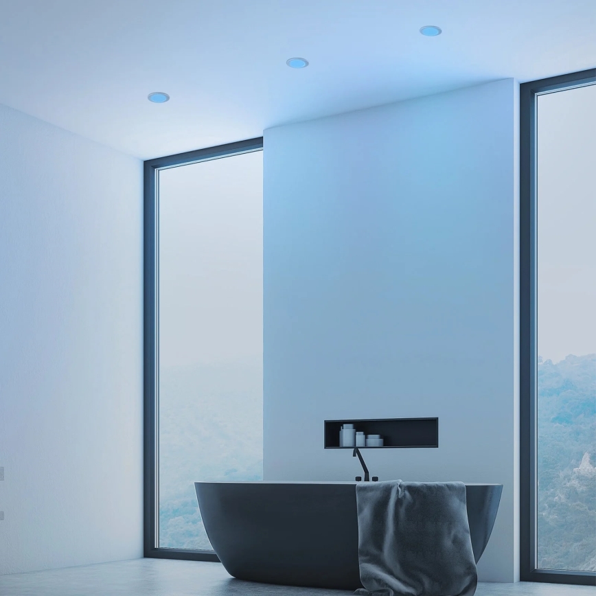 Briloner - Set 3x LED RGBW Prigušiva ugradbena lampa za kupatilo LED/4,8W/230V 3000-6500K IP65 + Daljinski upravljač
