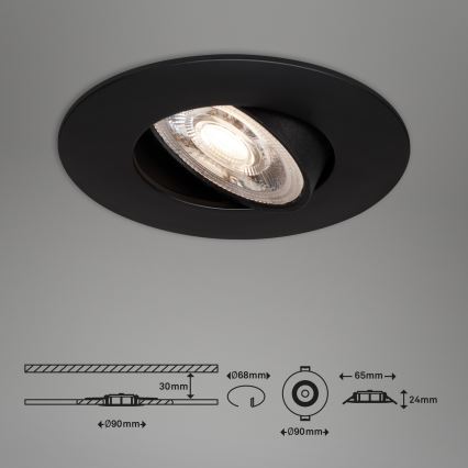 Briloner - Set 3x LED Prigušiva lampa za kupatilo LED/4,9W/230V IP23