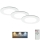 Briloner - Set 3x LED Prigušiva ugradbena lampa za kupatilo LED/4,8W/230V 3000-6500K IP44 + Daljinski upravljač