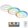 Briloner - Set 3x LED RGBW Prigušiva ugradbena lampa za kupatilo LED/5W/230V 3000-6500K IP44 + Daljinski upravljač