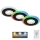 Briloner - Set 3x LED RGBW Prigušiva ugradbena lampa za kupatilo LED/5W/230V 3000-6500K IP44 + Daljinski upravljač
