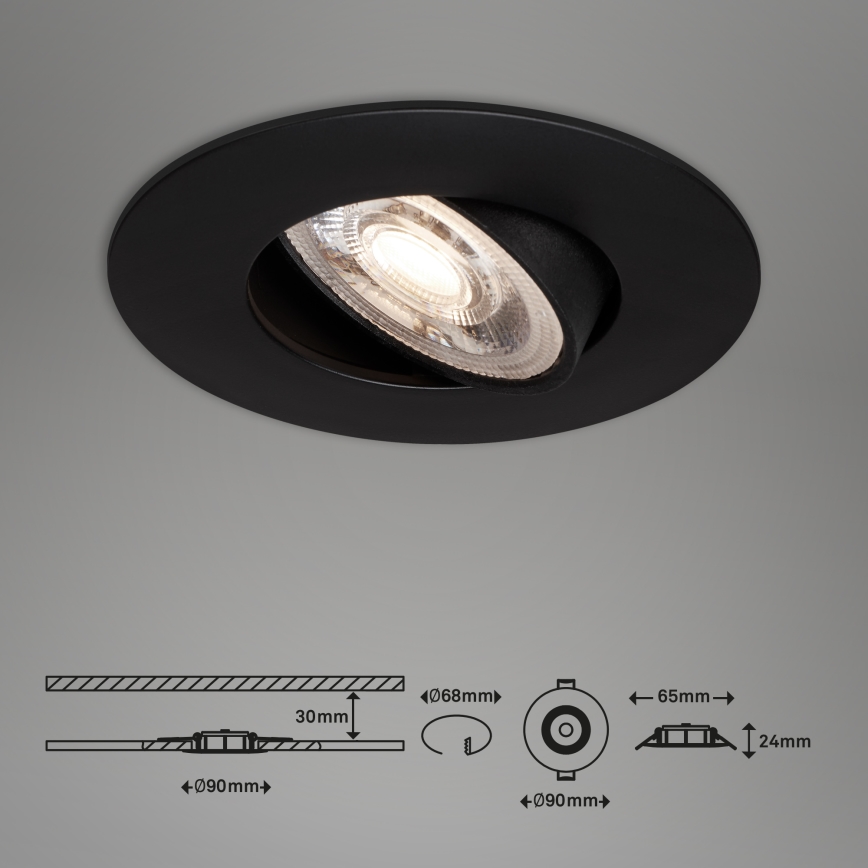 Briloner - Set 3x LED Ugradbena lampa za kupatilo LED/4,9W/230V IP23