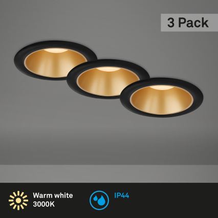 Briloner - Set 3x LED Ugradbena lampa za kupatilo LED/4,9W/230V IP44