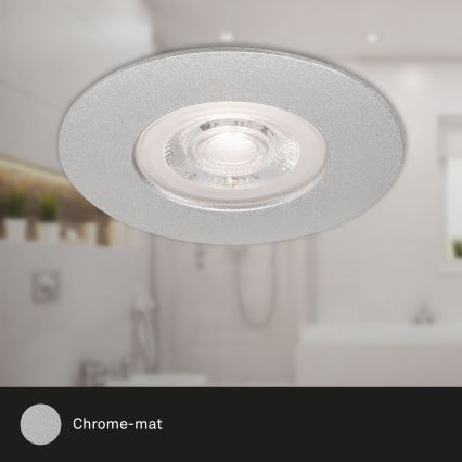 Briloner- Set 3x LED Ugradbena lampa za kupatilo LED/4,9W/230V IP44 srebrno