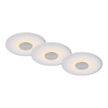 Briloner - Set 3x LED Ugradbena lampa za kupatilo LED/6W/230V IP44 krom