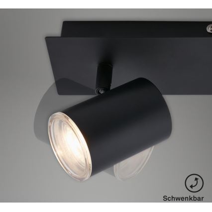 Briloner  10476221 - Reflektorska lampa za kupatilo 2xGU10/5W/230V IP44 crno