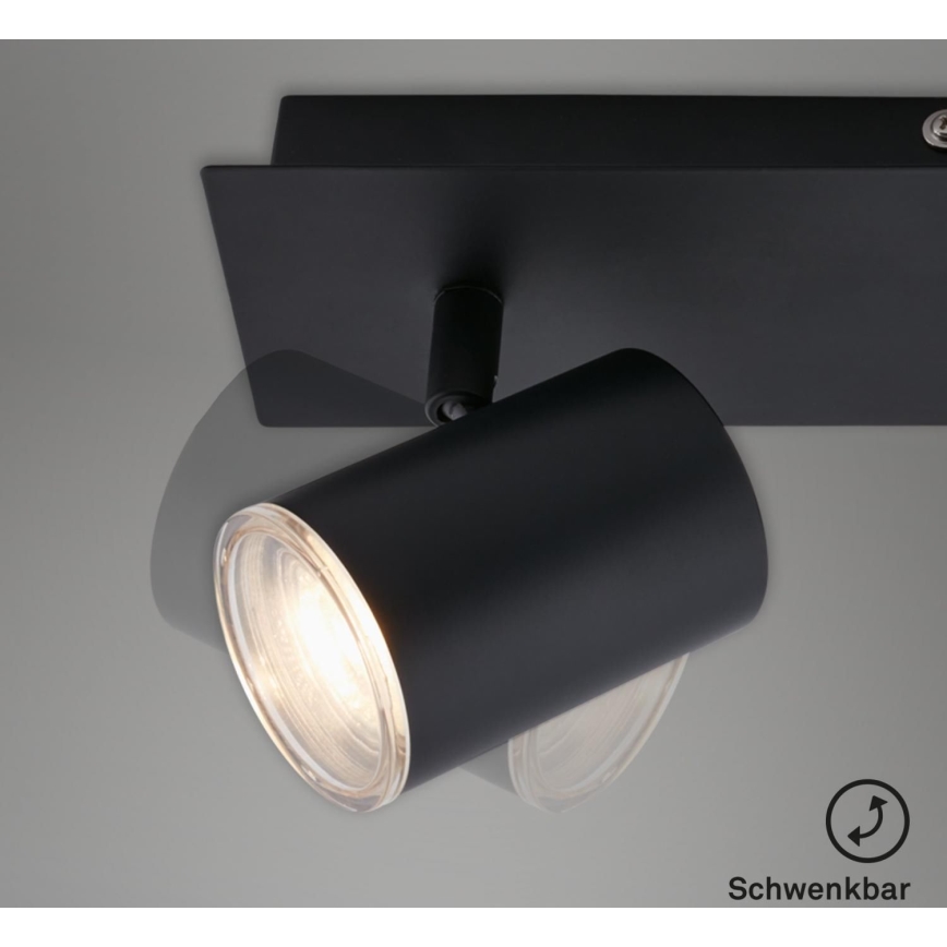 Briloner  10476221 - Reflektorska lampa za kupatilo 2xGU10/5W/230V IP44 crno