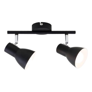 Briloner 10698891 - Reflektorska lampa 2xE14/25W/230V crno