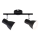 Briloner 10698891 - Reflektorska lampa 2xE14/25W/230V crno