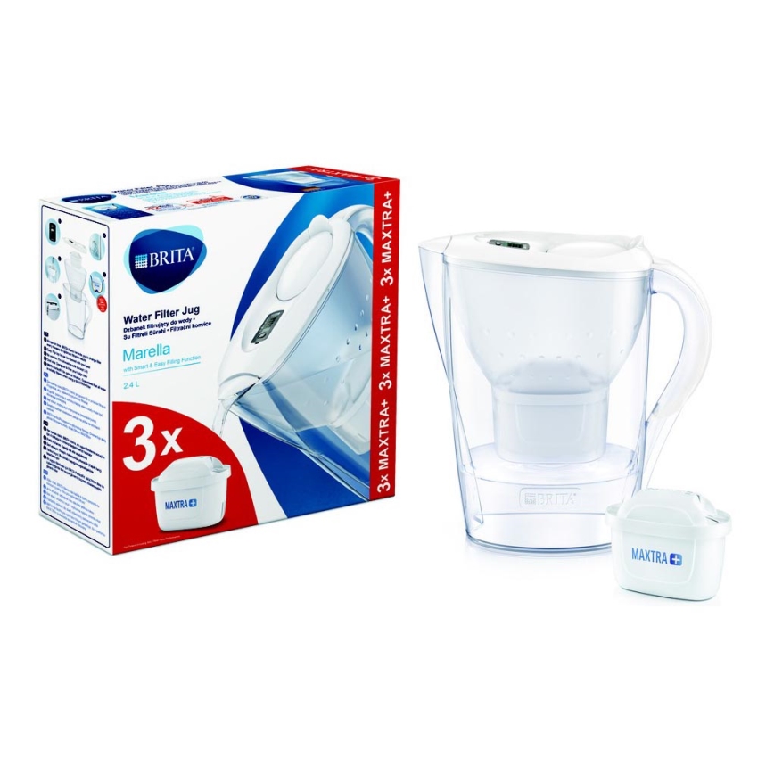 Brita - filtracioni bokal Marella 2,4 l + 3 filtera