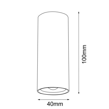 Brosline - Spot svetiljka 1xGU10/4W/230V crna