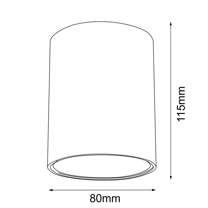 Brosline - Spot svetiljka 1xGU10/10W/230V crna