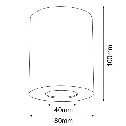 Brosline - Kupatilsko spot svetlo 1xGU10/10W/230V IP44 belo