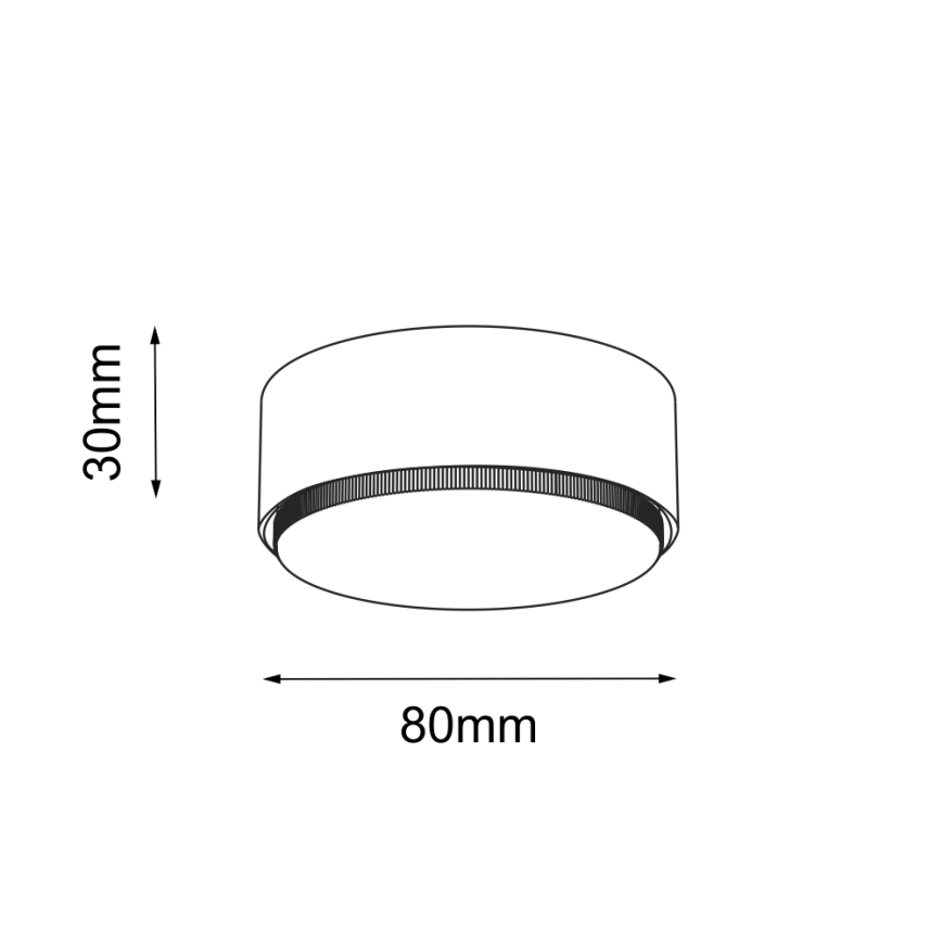 Brosline - Spot svetiljka 1xGX53/9W/230V crna