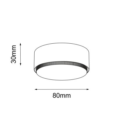 Brosline - Spot svetiljka 1xGX53/9W/230V bela