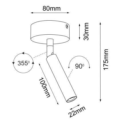 Brosline - Spot svetlo 1xG9/2,5W/230V crno