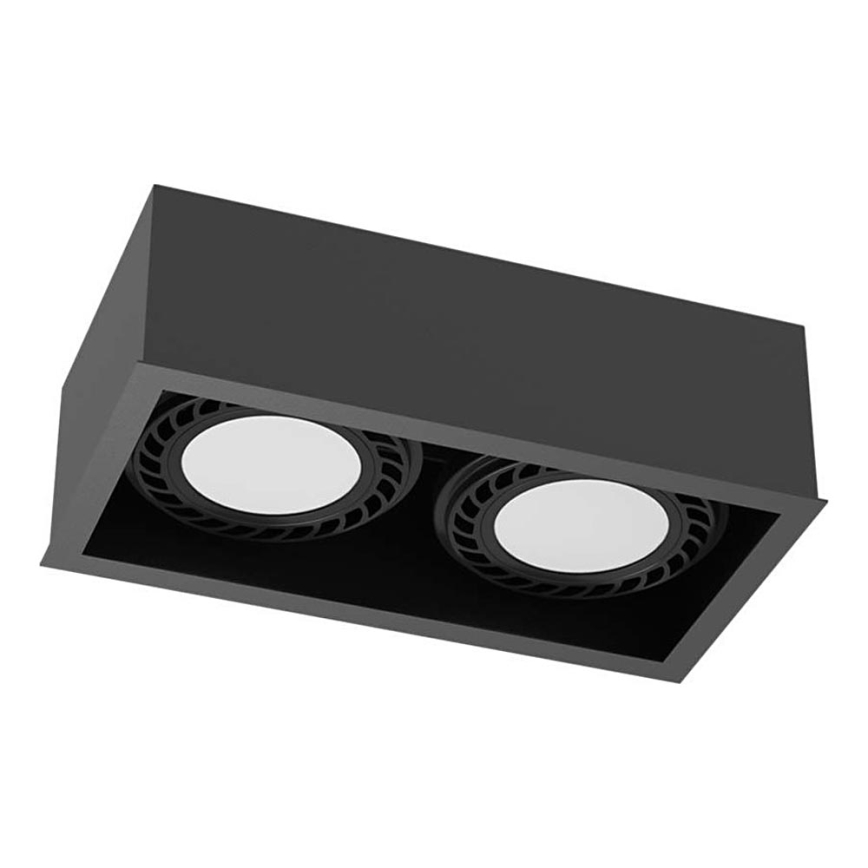 Brosline - Spot svetiljka 2xGU10/18W/230V crna