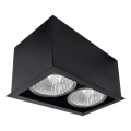 Brosline - Spot svetlo 2xGU10/10W/230V crna