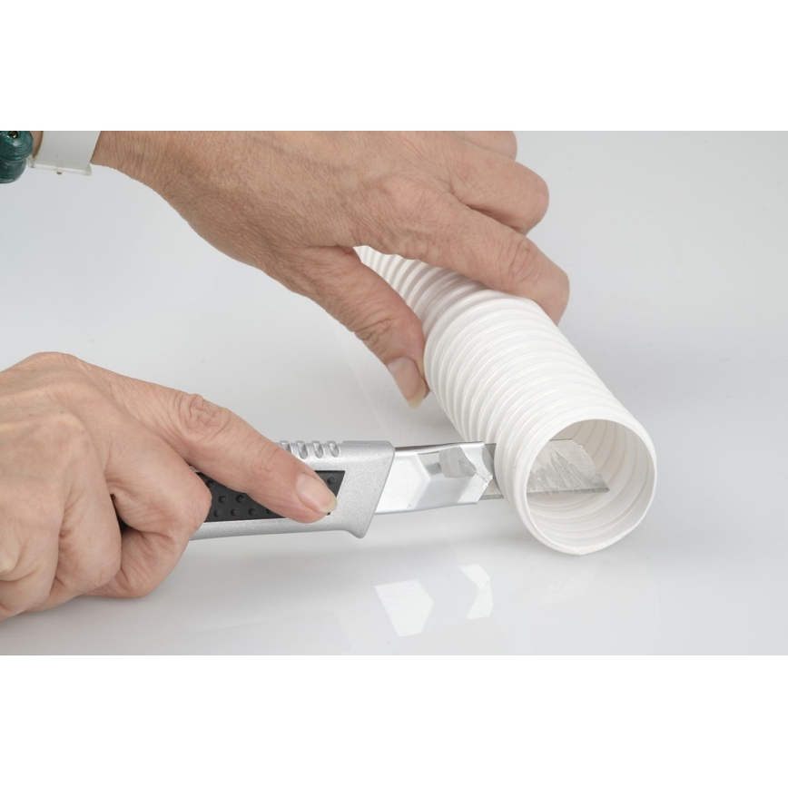 Bruckner - Flexi spojna cev s kolenom 80 cm, bela