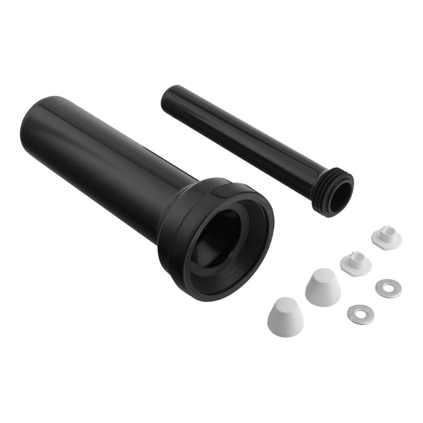 Bruckner - Priključni set za zidni toalet 35 cm crno
