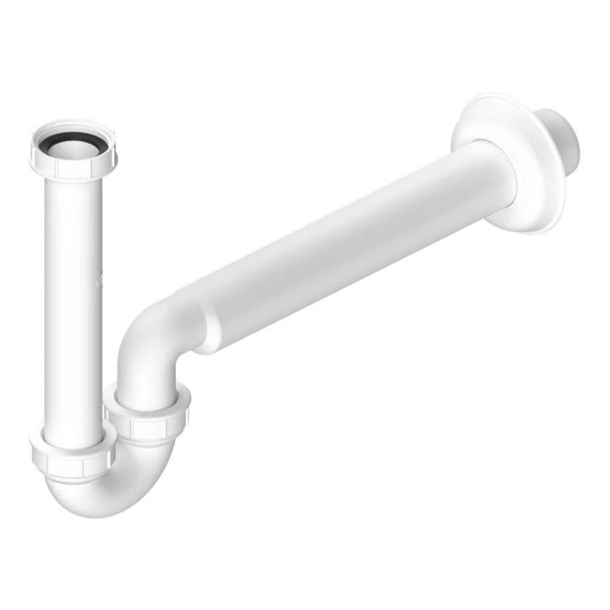 Bruckner - Sifon za lavabo/bide nisko DN40 bela