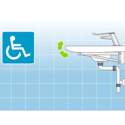 Bruckner - Sifon za umivaonik za nameštaj DN32 bela