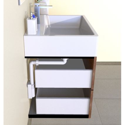 Bruckner - Slavina za lavabo nameštaj MURALES bela
