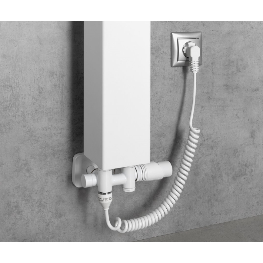 Bruckner - Termostatski priključni set za središnje priključenje WICHER COMBI, bela