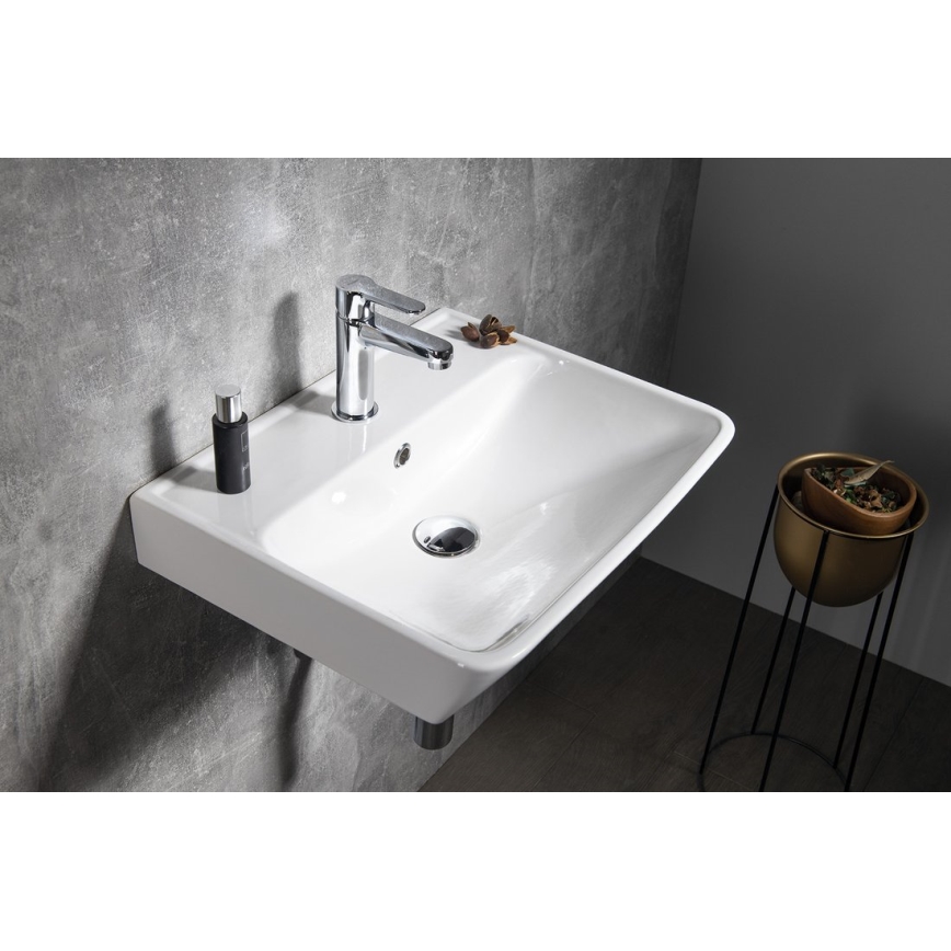 Bruckner - Ugradni lavabo NEON 50x41,5 cm keramika/bela