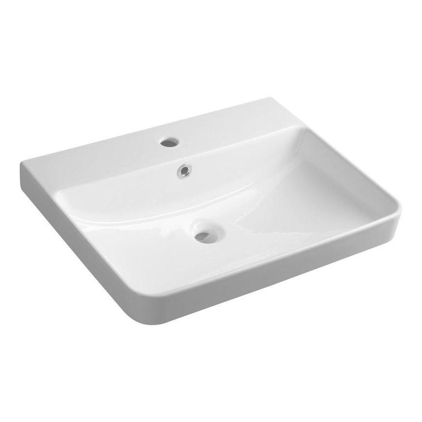 Bruckner - Ugradni lavabo NERON 60x48 cm bela