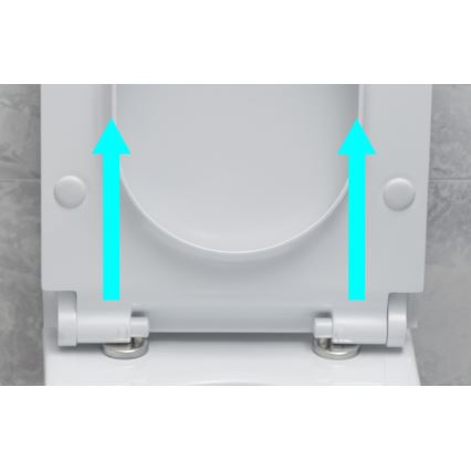 Bruckner - WC daska SoftClose FULDA SLIM bela