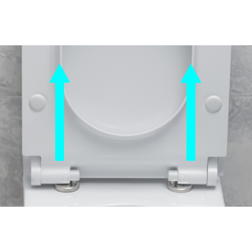 Bruckner - WC daska SoftClose FULDA SLIM bela