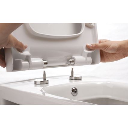 Bruckner - WC daska SoftClose FULDA SLIM bela