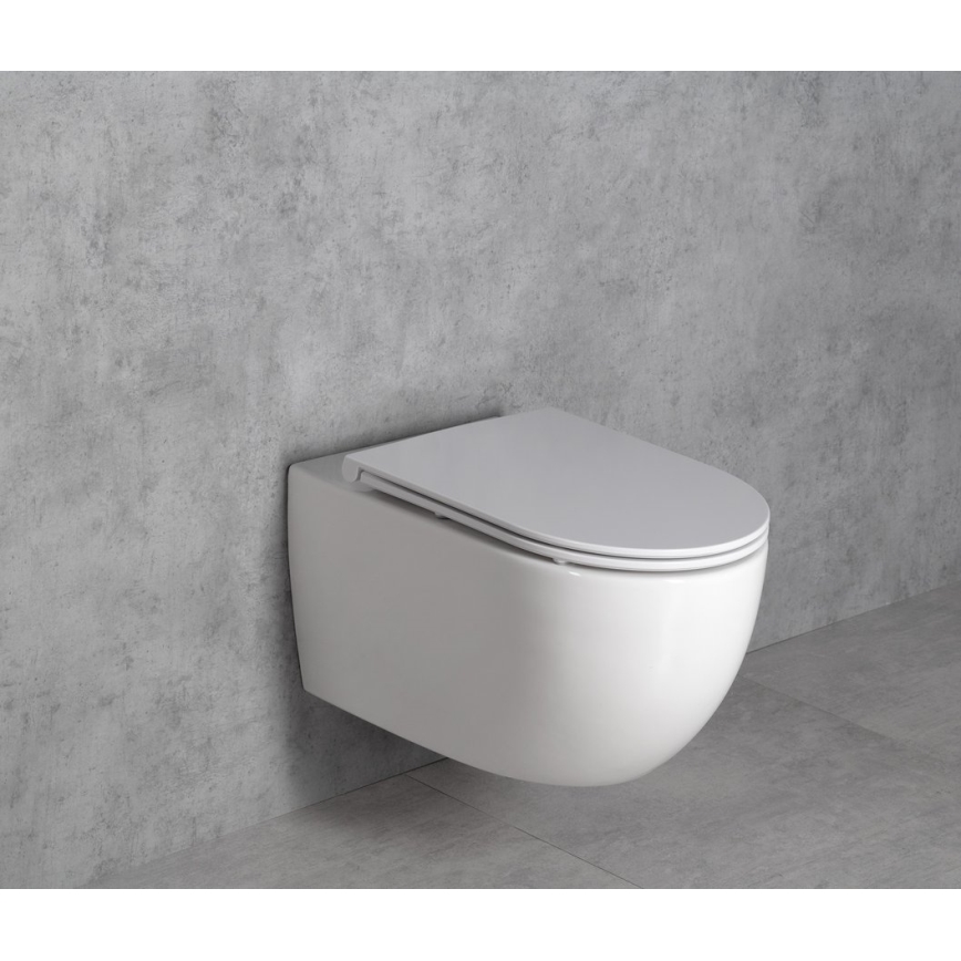 Bruckner - Zidna WC školjka Vortex Rimless FULDA keramika/bela