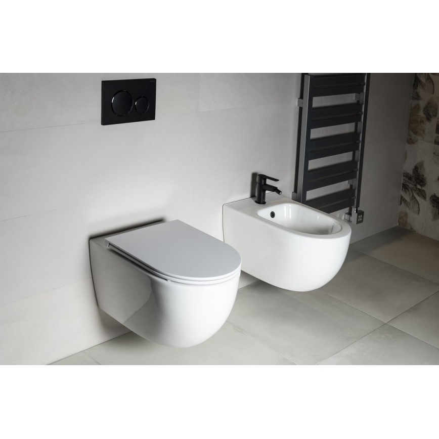 Bruckner - Zidna WC školjka Vortex Rimless FULDA keramika/bela