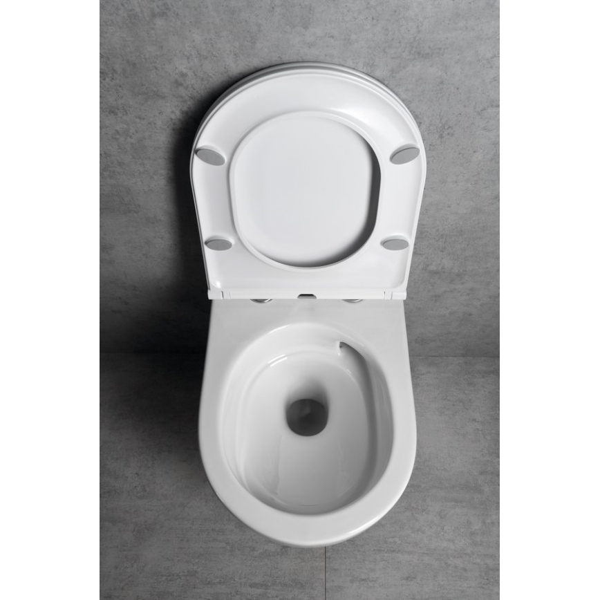 Bruckner - Zidna WC školjka Vortex Rimless FULDA keramika/bela