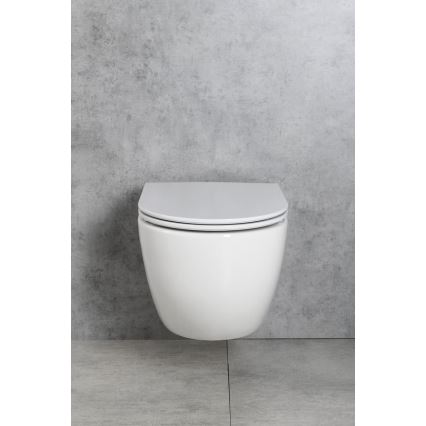 Bruckner - Zidna WC školjka Vortex Rimless FULDA keramika/bela