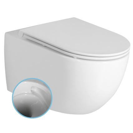 Bruckner - Zidna WC školjka Vortex Rimless FULDA keramika/bela