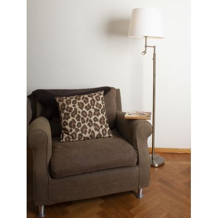 ByRydens - Podna LED lampa ORLANDO 1xE27/5W/230V + LED/3W bela/bronzana pr. 36 cm