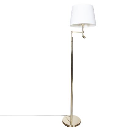 ByRydens - LED podna lampa ORLANDO 1xE27/5W/230V + LED/3W bela/zlatna, prečnik 36 cm
