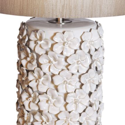 ByRydens - Stona lampa FIORE 1xE27/5W/230V kremasta